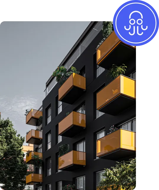 Vivienda recién entregada con llaves sobre la encimera y cajas de mudanza al fondo